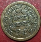 1847 Braided Hair Large Cent  Free Shipping