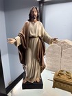 Jesus Statue 12  Hand-painted Resin Open Arms Christian Religious Home Decor
