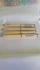 Lot Of 4 Viagra Pharmaceutical Drug Rep Ink Pen Metal Heavy Gold Yellow Unused