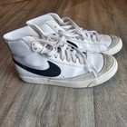 Nike Blazer Mid 77 Vintage Vibes White Sneakers Shoes High Top Retro Size 8
