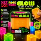 Schylling Needoh Nice Cube Glow Sensory Fidget Cube Stress Relief Squishy Cube