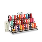 3 Tiers Metal Nail Polish Stand Organizer Polish Display 60 Bottles Holder Rack
