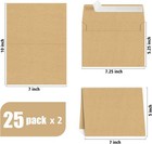 Brown Invitation Cardstock - 5x7 Blank 5x7  Cards And Envelopes 