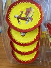 Curious George  schylling  15 Piece Kids Tin  tea Set  In Original Box
