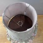 Vtg Simply Shabby Chic Ashwell Floral Ruffled Lampshade Rose Beige Bell 10in