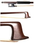 Vintage European 4 4 Violin Bow  Mid 1900s  Shield Frog  Rnd  Full Leather Grip