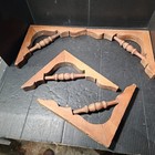 Four Antique Corbel Brackets Shelf Architectural Salvage   10x12 