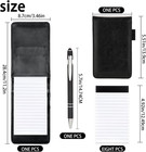 10 Pieces Small Notepad Holder Set Pocket Notebook 3 X 5 Inch With Pen