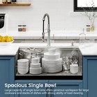 Stainless Steel Kitchen Sink 33   x19    Single Bowl undermount Handmade Sink I