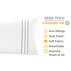 Pillow Cases Standard Queen King 2 Pack 400tc Oeko-tex Certified 100  Cotton