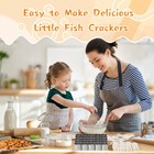 Stainless Steels Goldfish Cracker Cutter  25 Cavity Fish Cookie Cutter    