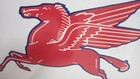 Mobilgas Porcelain Enamel Heavy Metal Sign Variation Double Side