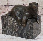 Bronze Sculpture Signed Original Milo Detail Figurine Marble Figure Gift Artwork