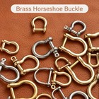 Wuta 2pcs U Shackle D Ring Shackles Horseshoe Buckle 3 Types Ring Multiple Sizes