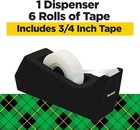 Desktop Tape Dispenser Set By Scotch - 6 Rolls Magic Tape For Home office