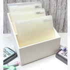 Crafty Caddy 3d Printed Craft Rubber Stamps Dies Paper Packs Organizer White
