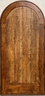 Solid Wood Arched Top Door Rustic Custom Reclaimed Lumber Doug Fir Pre Hung