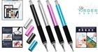 Stylus Pen 4pack Aluminum Fine Point Disc   Fiber Tips Universal Touchscreen