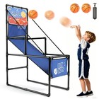 Kids Single Shot Basketball Arcade Game  Indoor Basketball Hoop With 2 Balls