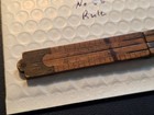 Vtg Uncommon Rare No  55 Unmarked Upson Nut Boxwood And Brass 4 Fold 12  Ruler