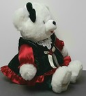 Walmart Teddy Bear Snowflake Teddy Girl 1998 Dan Dee White Bear