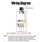 6000w Scr Motor Speed Controller Thermostat Dimmer Voltage Regulator Ac 110 220v
