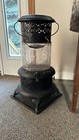 Perfection No  1525 Kerosene Heater With Pyrex Glass Globe Is Cracked But Intact