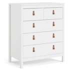 Tvilum Madrid 5-drawer White Chest Of Drawer 32 4 In  W X 38 94 In  H