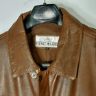 Vintage Stuart Mcguire Brown Leather Bomber Jacket - Men s Size Large