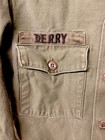 Vintage Vietnam Era Us Army Utility Shirt Og-107 Sateen 7th Infantry With Patch