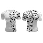 Naruto Anime Manga Sasuke Uchiha Style Ninja Bjj Mma Fighter Compression Shirt