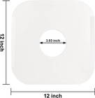 100ct 12  Vinyl Record Inner Sleeves - Heavyweight White Kraft Paper 33 Rpm Lp