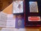 Zippo Employee Issued 1997 65th Anniversary Lighter tie Tac 2 Catalogs