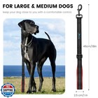 Puppydoggy Short Dog Leash 18in Padded Handle Dog Lead With 3 Reflective Thre