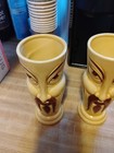 Orchids Of Hawaii Fu Manchu Tiki Mug Tumbler Vase R-82 Vintage Lot Of 5
