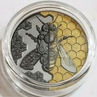 2020 2000 Togrog Mongolia Clockwork Evolution Mechanical Bee 3 Oz Silver Coin 