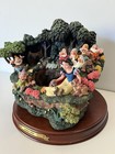 Disney Snow White Seven Dwarves Lights Up Display With Base Fountain As-is