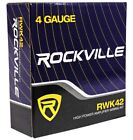 Rockville Rwk42 4 Gauge 4 Chan Car Amp Wiring Installation Wire Kit  2  Rca s