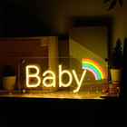 Desk Display Baby Neon Sign Usb Neon Light Acrylic Neon Light For Desk Decor