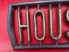 Antique Household Treadle Sewing Machine Cast Iron Emblem Logo Name Plate