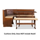 Beige Fabric 4 Pc Nook Cushion Set Corner Bench Booth Kitchen Dining Cushions