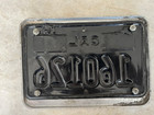 Vintage 1963 California Motorcycle License Plate 1968   69 Tags   Frame