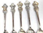 Lot Of Five Rolex Bucherer Watches Lucerne B100 12 Vintage Silver Plated Spoons