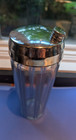 1930   s Art Deco  Blue Silver Barware Vintage Cocktail Shaker