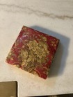 Vintage Napkins Hallmark Beverage  16 Christmas Pear Red Gold Flowers Sealed New