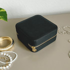 Women s Black Compact Jewelry Travel Case