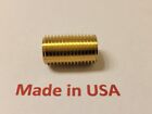 10 Pcs 1 4   Male Npt Brass Pipe Close Nipple Made In Usa
