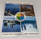 Castle Rock Petenwell Lakes Brochure Travel Vacation Map Central Wi Vtg 1975