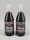 Vintage Hires Root Beer Mini Bottle Salt   Pepper Shaker Set - Nm Condition