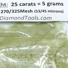 Techdiamondtools Diamond Powder 270 Grit 53-45 Microns  25 Cts   5 Grams